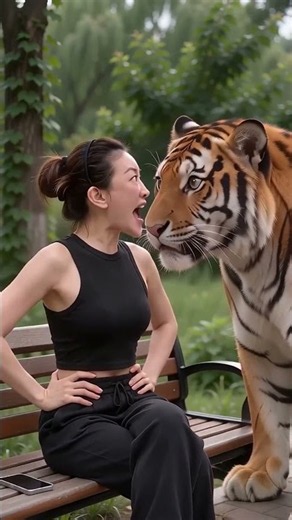 The Tiger That Shocked Everyone! 😱🔥 #viral #funny #gift