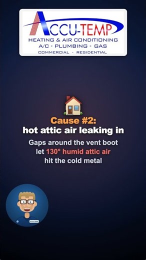 AC Vent Dripping Water? Here's Why 💧 | Accu-Temp Palm Coast HVAC #Shorts