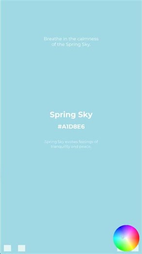 Discover the Spring Sky Color!