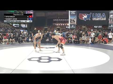 190 lbs JR Boys 5th Place Match - USMC Junior Nationals | Kyle Gallo vs Everett Joyce