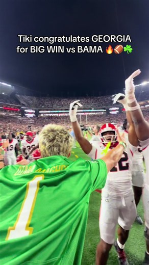 Congrats DAWGS 🤣🐶🐘☘️ FLACONS vs RAVENS TONIGHT IM HEARING YOU 👂🧽🤯 #tiki #alabama #tuscaloosa #cfb #georgia