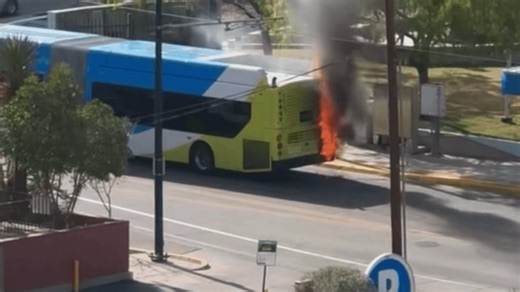 Sun metro bus catches fire in downtown El Paso