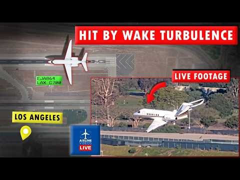 Netjets Plane HIT BY WAKE TURBULENCE near Landing | Saved with SKILLS!!
