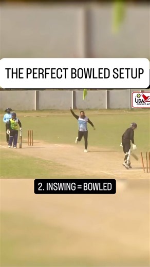 Setting Up a Batter: Outswinger Then the Inswinger 🔥 Clean Bowled #shorts