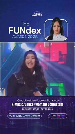 Gwyn Dorado Global on X: "A versatile artist who can also slay hip-hop and R&B! What else can’t she do? 🔥👏🏼👑 🗳️ PRE-VOTE: 도라도 (Gwyn Dorado) 📅 Voting Period: Ends today, OCT 26 | 11:59pm KST / 10:59pm PHT 📱 Voting Apps: IDOLCHAMP | CELEBCHAMP #GwynDorado #도라도 #DORADO #SingAgain4" / X