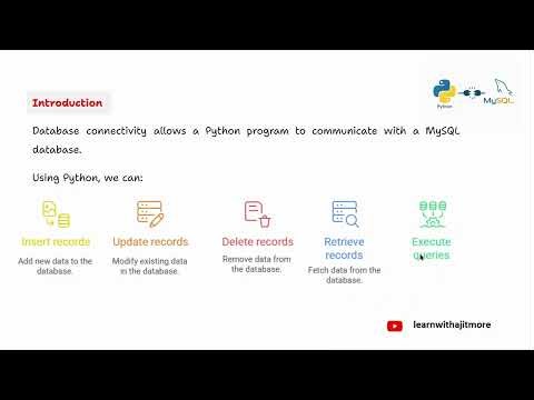 Python MySQL Connectivity (Lecture #1) #viral #python #mysql