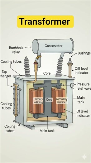 No moving parts, but powerful! That’s a transformer.⚡ Transformer