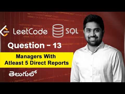 Managers with at Least 5 Direct Reports | LeetCode SQL | Step-by-Step Explanation