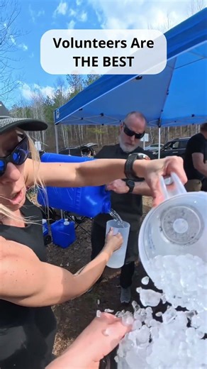 ALL THE ICE | Ultra Marathon Aid Station #ultrarunning #ultramarathon #trailrunning #ultrarunner