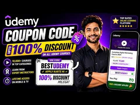 Udemy Coupon Code 2025 Today | Best Udemy Courses Coupon Codes 2025