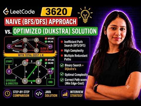 🔥 LeetCode 3620 Hard Explained |Binary Search + Topological Sort + DAG |#Java #leetcode #java#faang