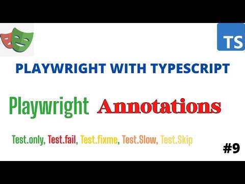 How to control Playwright Test Execution using Different Playwright Annotations| Test.onlu