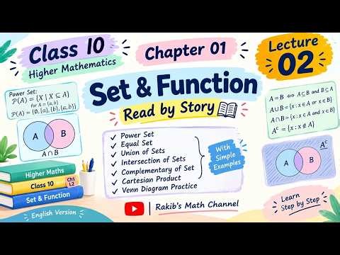 Learn Through Stories | Power Set, Equal Sets, Union, Intersection & Venn Diagram | Lecture 02 |2028