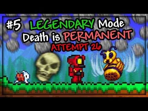 Terraria HARDCORE Legendary Mode #5 - For The Worthy + Drunk World