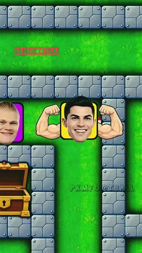 RONALDO & HAALAND Must Find the HEART to Escape the SECRET MAZE! ❤️💀🔥 #shorts
