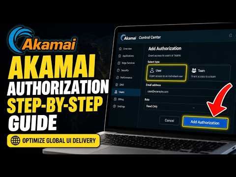 How to authorize with Akamai to optimize global UI delivery - Detailed Guide