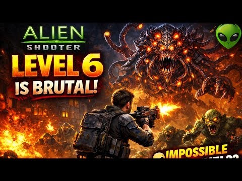 😱 Alien Shooter Level 6 is INSANE! 🔥 Impossible Boss Fight | Full Gameplay