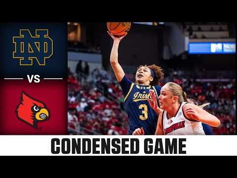 Notre Dame vs. Louisville Condensed Game | 2025-26 ACC Women's Basketball