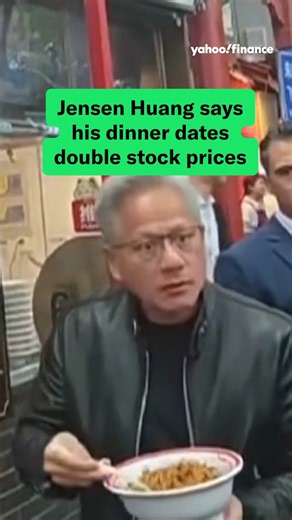 How to double your stock: Have dinner with Jensen, apparently. 🍽️ 🚀 https://t.co/jCE1iCycuP