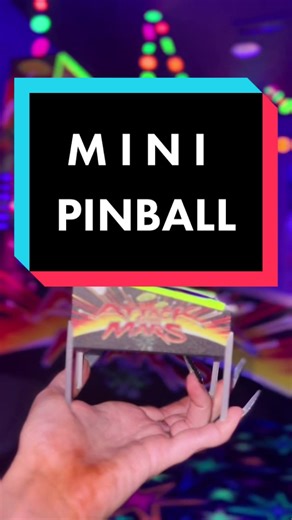 Adorable Miniature Pinball Machine in Home Arcade