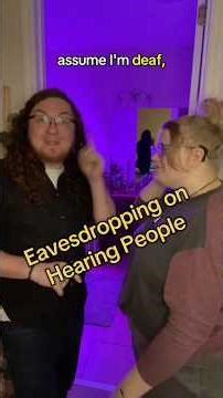 How we eavesdrop on hearing people ! #asl #signlanguage #funny #boomer #fyp