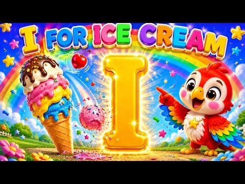 Letter I for Ice cream🍦| Learn the Letter I Phonics for Kids| Preschool(‪@LittleStarKidsLearningHub‬ )