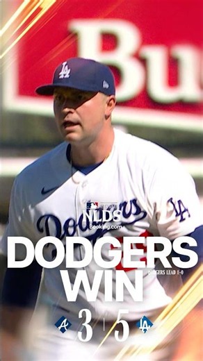 Dodgers win Game 1! #nlds #dodgers #sports #losangeles