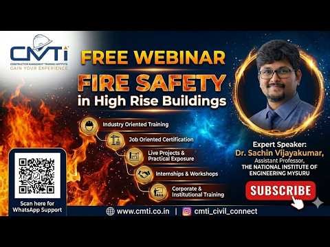 WEBINAR || Fire Safety in High Rise Buildings || Introduction Part || Topic || CMTI Bangalore