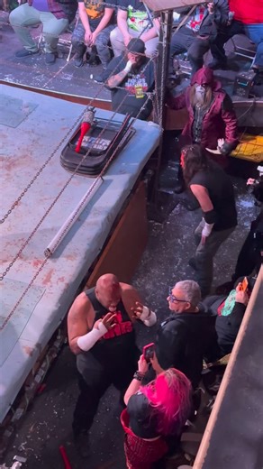 @unfnbelievablex on Instagram: "HoodFoot and Nathan Mowery exchange tack bat shots. - ICWNHB90 1/3/2026 #Deathmatch #deathmatchwrestling #ultraviolent #unfnbelievable #prowrestling"