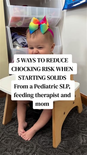 5 Ways to Reduce Choking Risk When Starting Solids✨ 1️⃣ Wait for ALL readiness signs 2️⃣ Secure 90-90-90 high chair setup 3️⃣ Encourage self-feeding 4️⃣ Keep mealtimes distraction-free 5️⃣ Stay within arm’s reach model eating You’ve got this — confident safe mealtimes start here 🤍 💬 Tell me which tip surprised you most! #babyled #blwideas #blwtips #pedslp #feedingtime