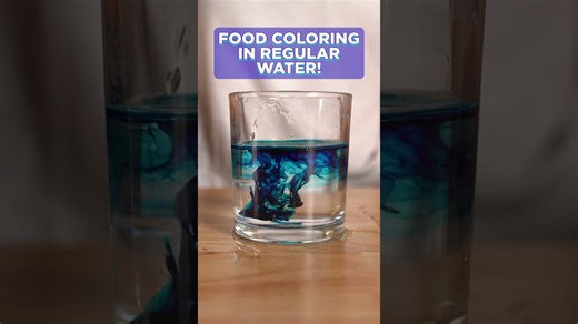 Why food coloring looks weird in salt water