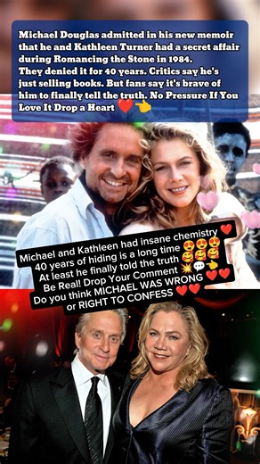 Michael Douglas Confessed A Huge Secret! 💥 He Loved Kathleen Turner! 🔥