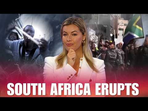 Angry South African locals go door-to-door dragging migrants into the streets