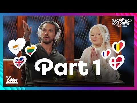 Linda Lampenius and Pete Parkkonen react to Eurovision 2026 songs // PART 1 🎤