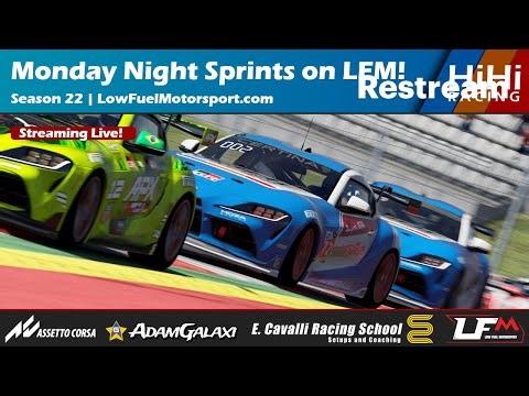 Monday Night Sprints on LFM | Season 22 - LowFuelMotorsport.com