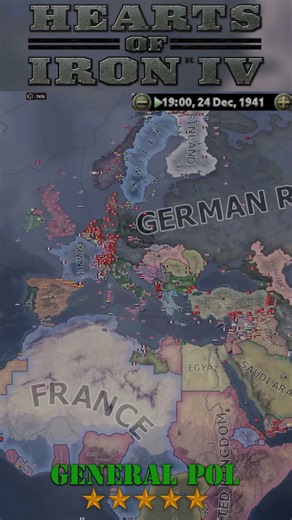 HOI4: New Ways (mod) - Europe timelapse