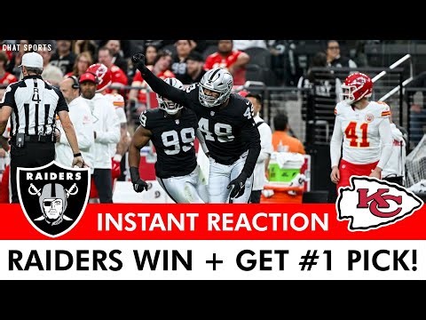 BEST DAY EVER! Raiders BEAT The Chiefs + Get #1 Pick In 2026 NFL Draft