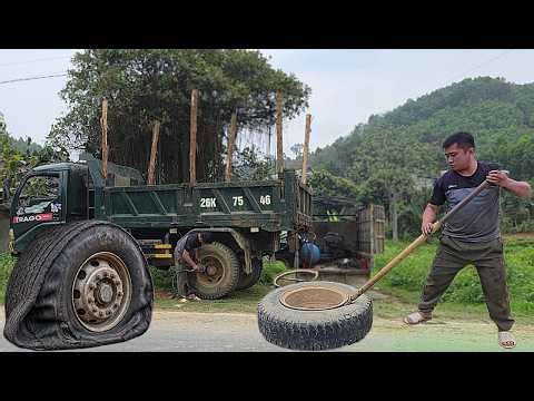 Truck Emergency Tire Blowout Repair – Quick Fix in 1 Hour!
