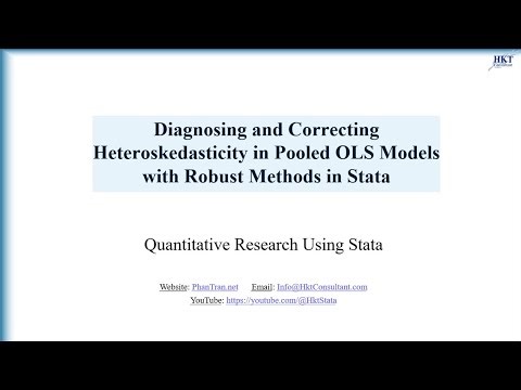 Correcting Heteroskedasticity in Pooled OLS Models with Robust Methods in Stata