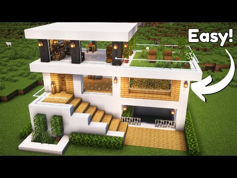 Minecraft: How to Build a Simple Modern House | Tutorial