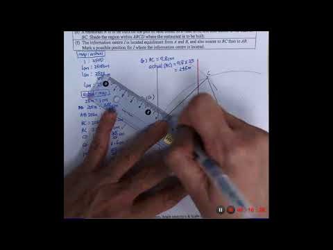 Math Notes 6.5 Perpendicular & Angle bisector Example 8 Part 2 Construction