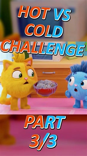 Hot vs cold challenge 🔥❄️ PART 3 🐨 Kids songs and nursery rhymes #forkids #learning #preschool