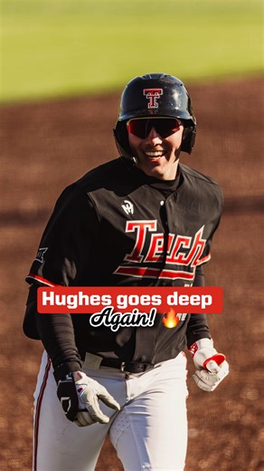 Texas Tech Baseball on Instagram: "Not an alum, still putting on a show 💣 Hughes’ 2nd homer of the game."