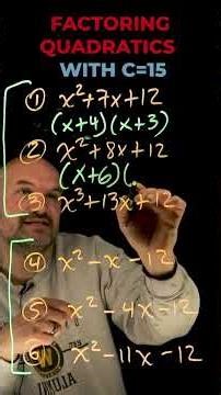 Factoring Quadratics Step by Step