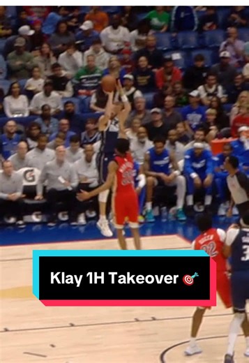 Klay Thompson couldn’t miss in the first half 🎯 #NBA #NBAHighlights #Mavs #KlayThompson