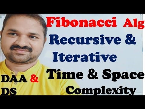 Fibonacci Algorithm | Recursive vs Iterative | Time and Space Complexity | DAA | DS |