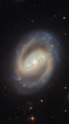 Barred Spiral Galaxy IC 486 — Hubble Space Telescope #shorts