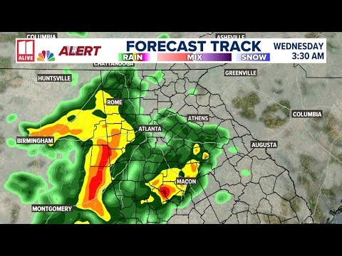 LIVE: Tracking strong thunderstorms moving into metro Atlanta, north Georgia