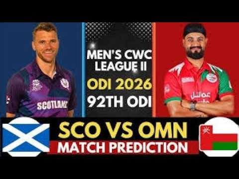 🚨 LIVE: Scotland vs Oman | ICC Cricket World Cup League Two 2024–27 | Match Day Live