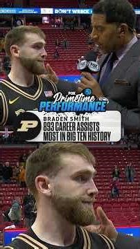 Braden Smith on his RECORD BREAKING Primetime Performance in No. 5 Purdue's Win Over Wisconsin